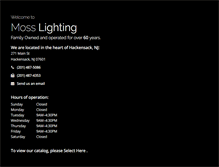 Tablet Screenshot of mosslighting.com